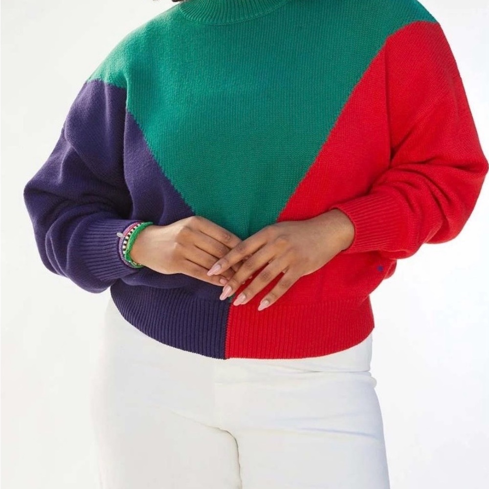 Clare. V Drop Shoulder Stripe Sweater